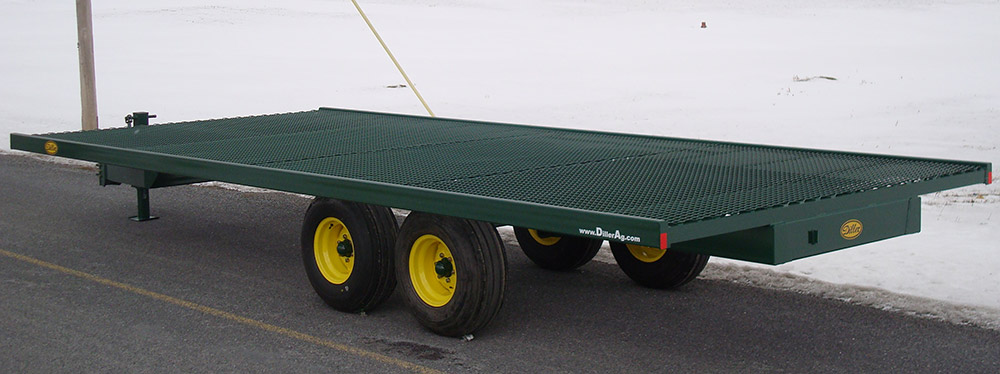Diller produce growers low-profile bin trailer